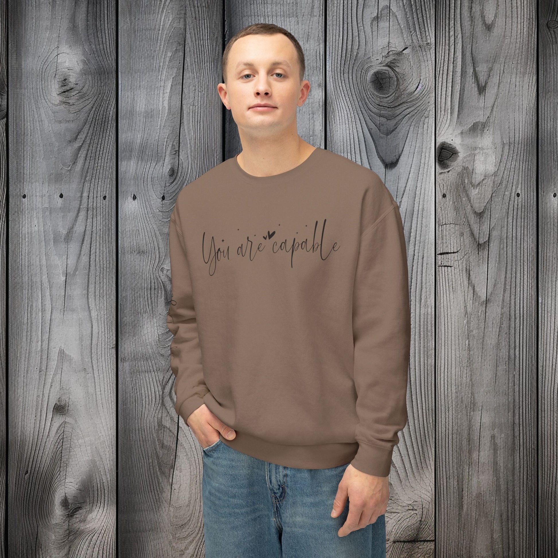 Capable & Hopeful Unisex Lightweight Crewneck Sweatshirt - EternalAscension