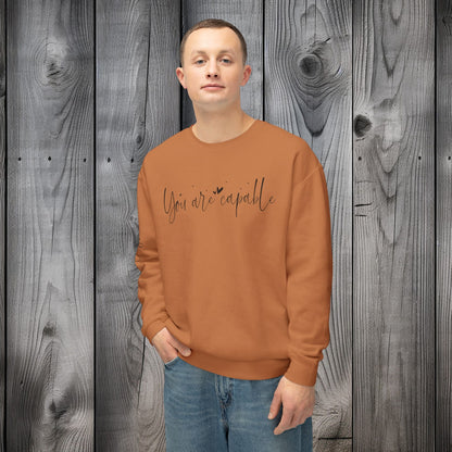 Capable & Hopeful Unisex Lightweight Crewneck Sweatshirt - EternalAscension