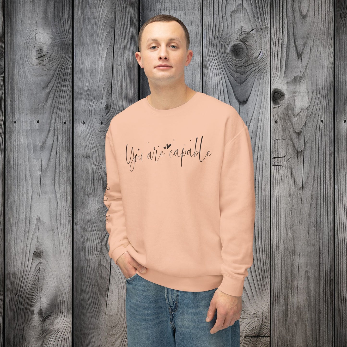 Capable & Hopeful Unisex Lightweight Crewneck Sweatshirt - EternalAscension