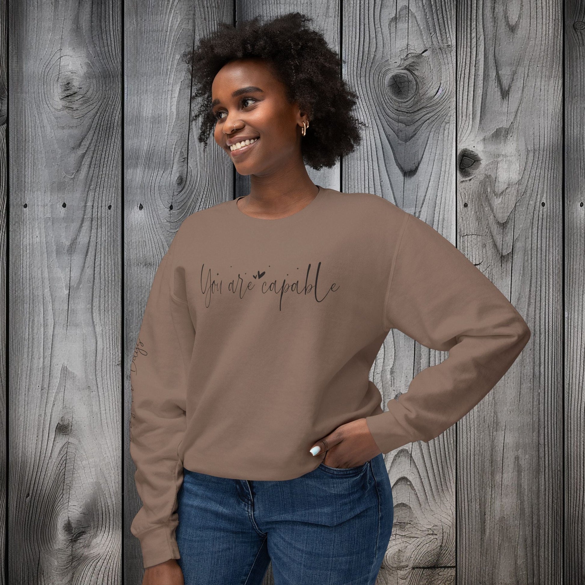 Capable & Hopeful Unisex Lightweight Crewneck Sweatshirt - EternalAscension