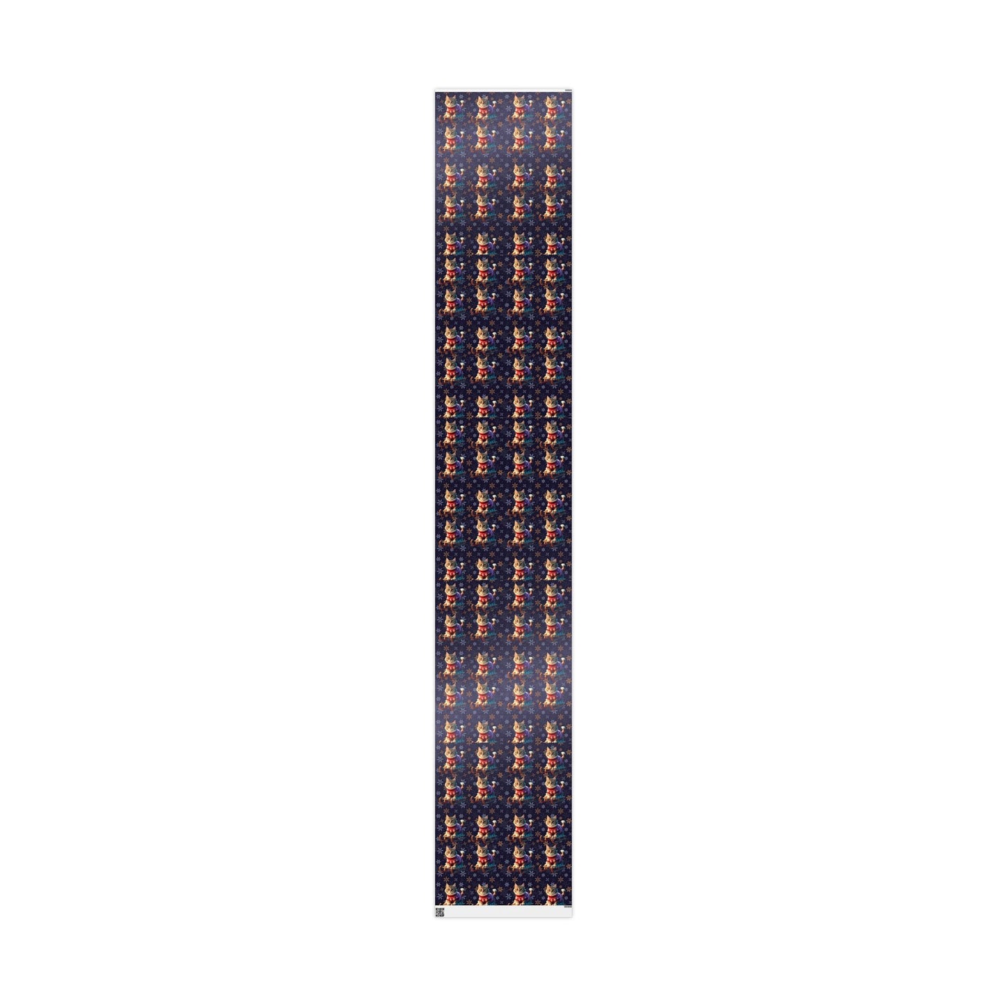 Cat on Sled Wrapping Paper, Holiday Gift Wrap, Christmas Cat Theme, Festive Present Wrap, Winter Magic Packaging, Cat Lover Gift Wrap - EternalAscension