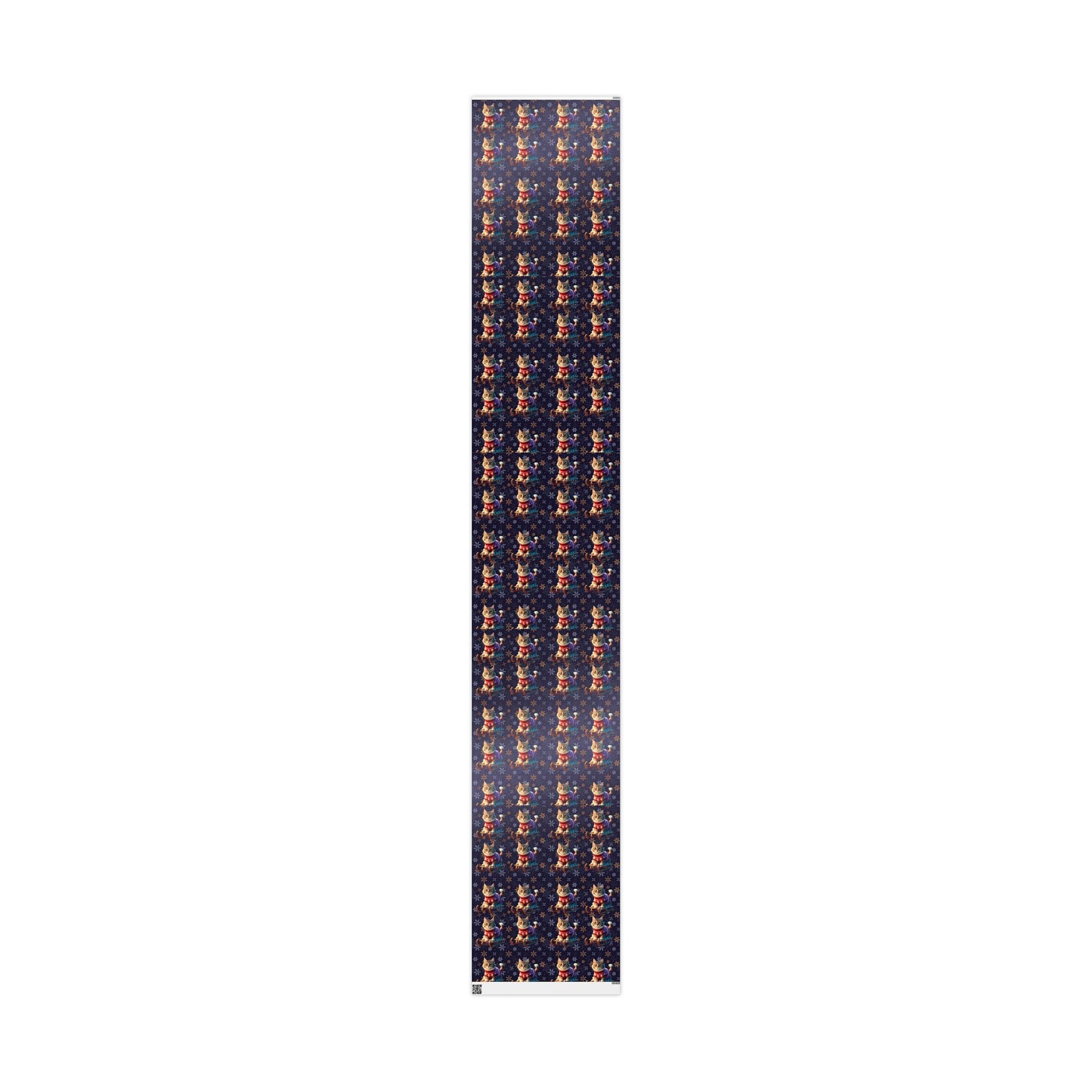 Cat on Sled Wrapping Paper, Holiday Gift Wrap, Christmas Cat Theme, Festive Present Wrap, Winter Magic Packaging, Cat Lover Gift Wrap - EternalAscension