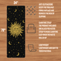 Celestial Cosmos Yoga Mat, Sun Moon Design - EternalAscension