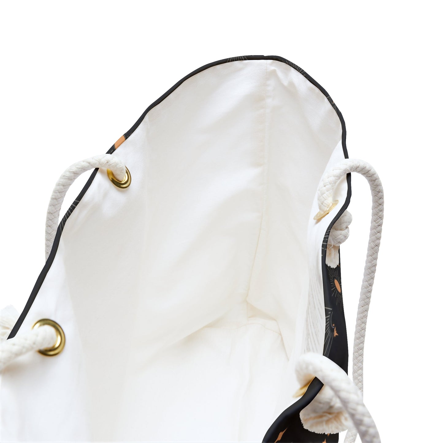 Celestial Tote Bag, Sun Moon Star Pattern, Weekend Travel Bag - EternalAscension