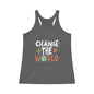 “CHANGE THE WORLD” Women's Tri - Blend Racerback Tank - EternalAscension