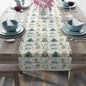 Christmas Table Runner, Festive Holiday Decor, Cotton Poly Blend, Polar Bear Santa Reindeer Cat Design, Winter Dining Decoration - EternalAscension