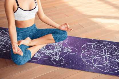 Cosmic Sacred Geometry Yoga Mat - EternalAscension
