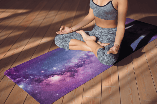 Cosmic Serenity Galaxy Nebula Yoga Mat - EternalAscension