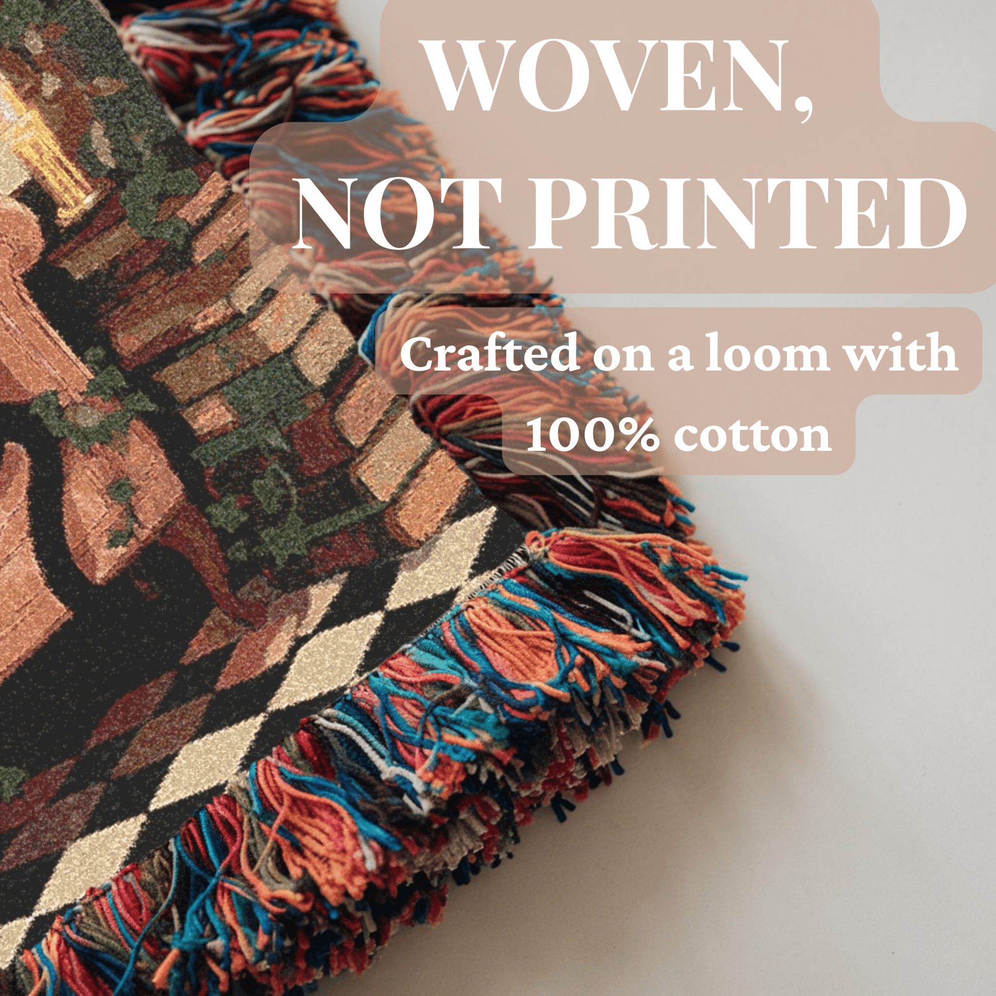 Cozy Cat - Themed Woven Blanket - Perfect for Cat Lovers, Home Decor, Gift for Cat Parents, Throw Blanket, Indoor Comfort - EternalAscension