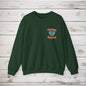 Crewneck Sweatshirt, Choose Happy & Good Vibes Only, Positive Message Retro Design, Unisex Jumper Top, Smiley Face Graphic, Dark Green, - EternalAscension