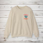 Crewneck Sweatshirt, Choose Happy & Good Vibes Only, Positive Message Retro Design, Unisex Jumper Top, Smiley Face Graphic, Dark Green, - EternalAscension
