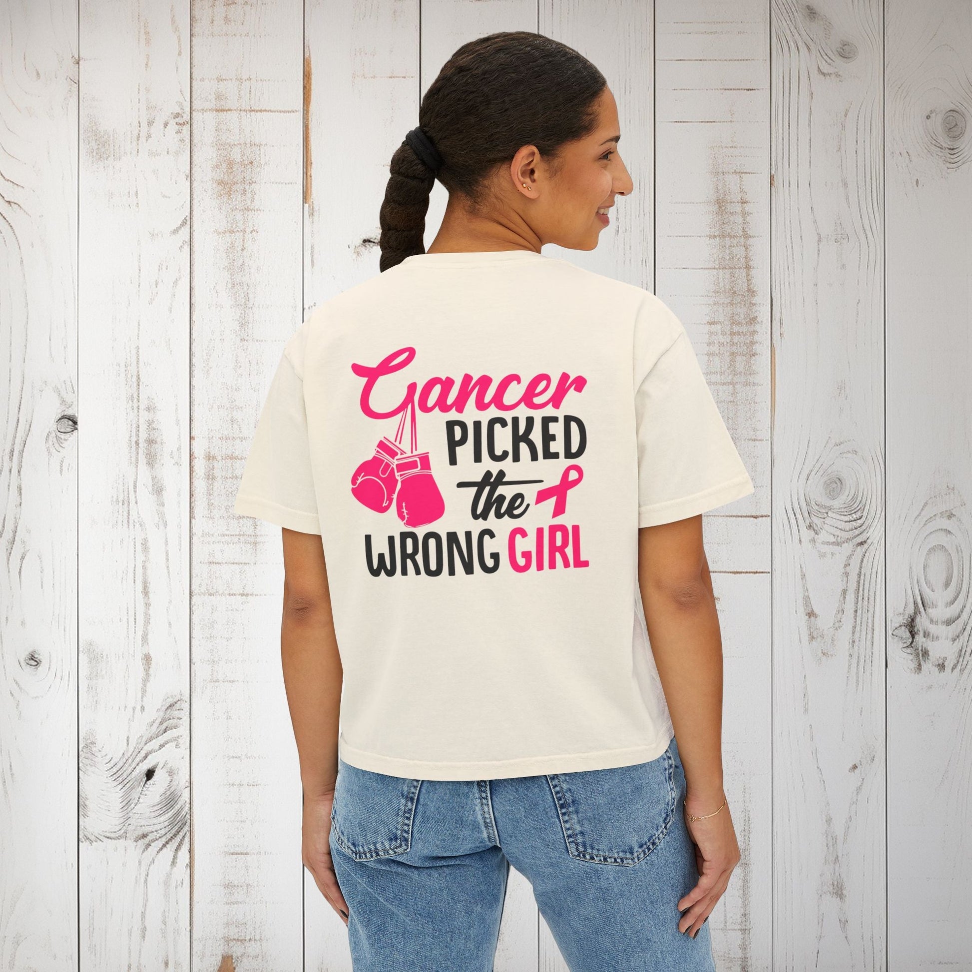Crush Cancer Women's Boxy Tee - EternalAscension
