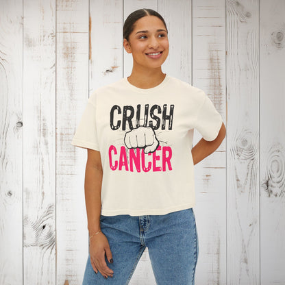 Crush Cancer Women's Boxy Tee - EternalAscension