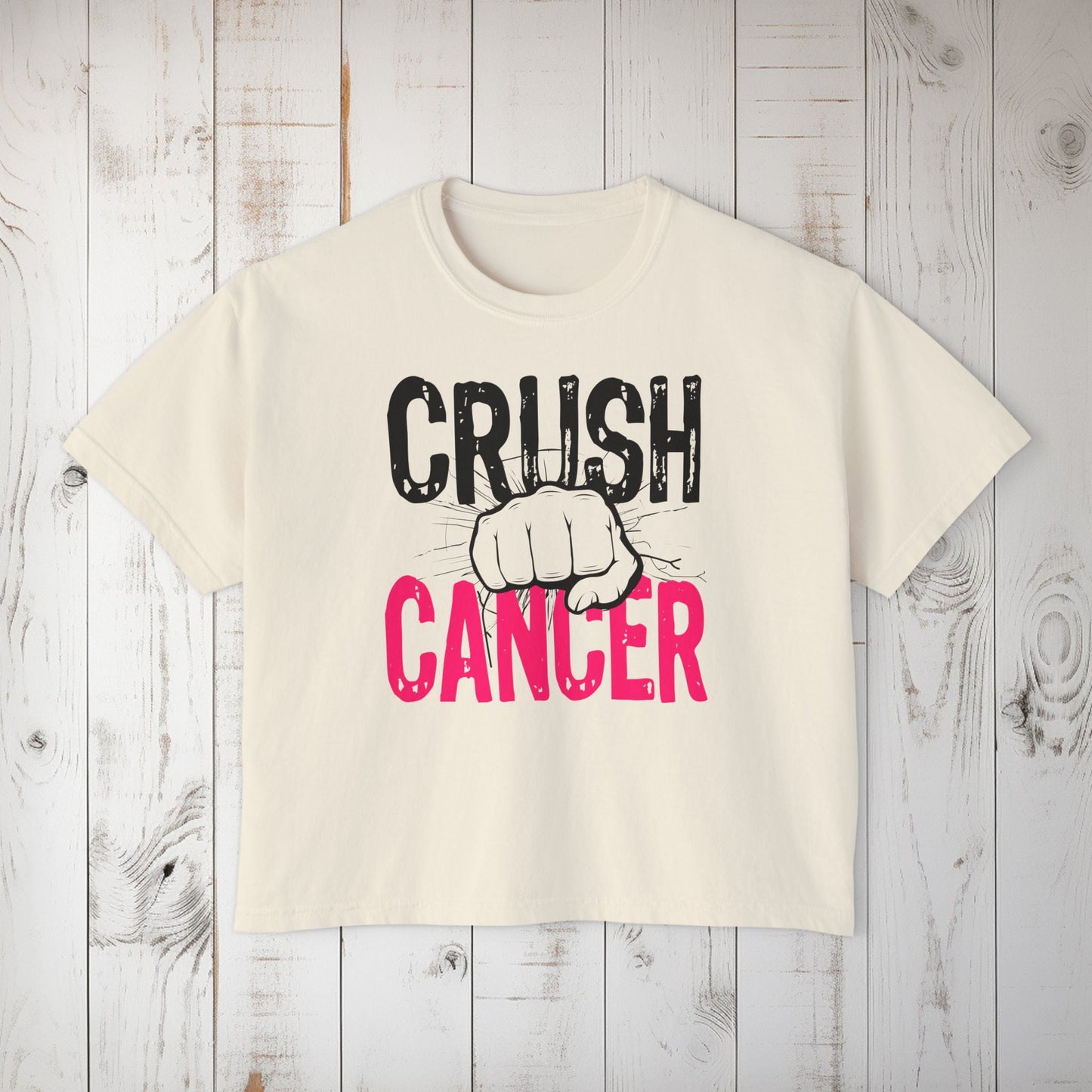 Crush Cancer Women's Boxy Tee - EternalAscension
