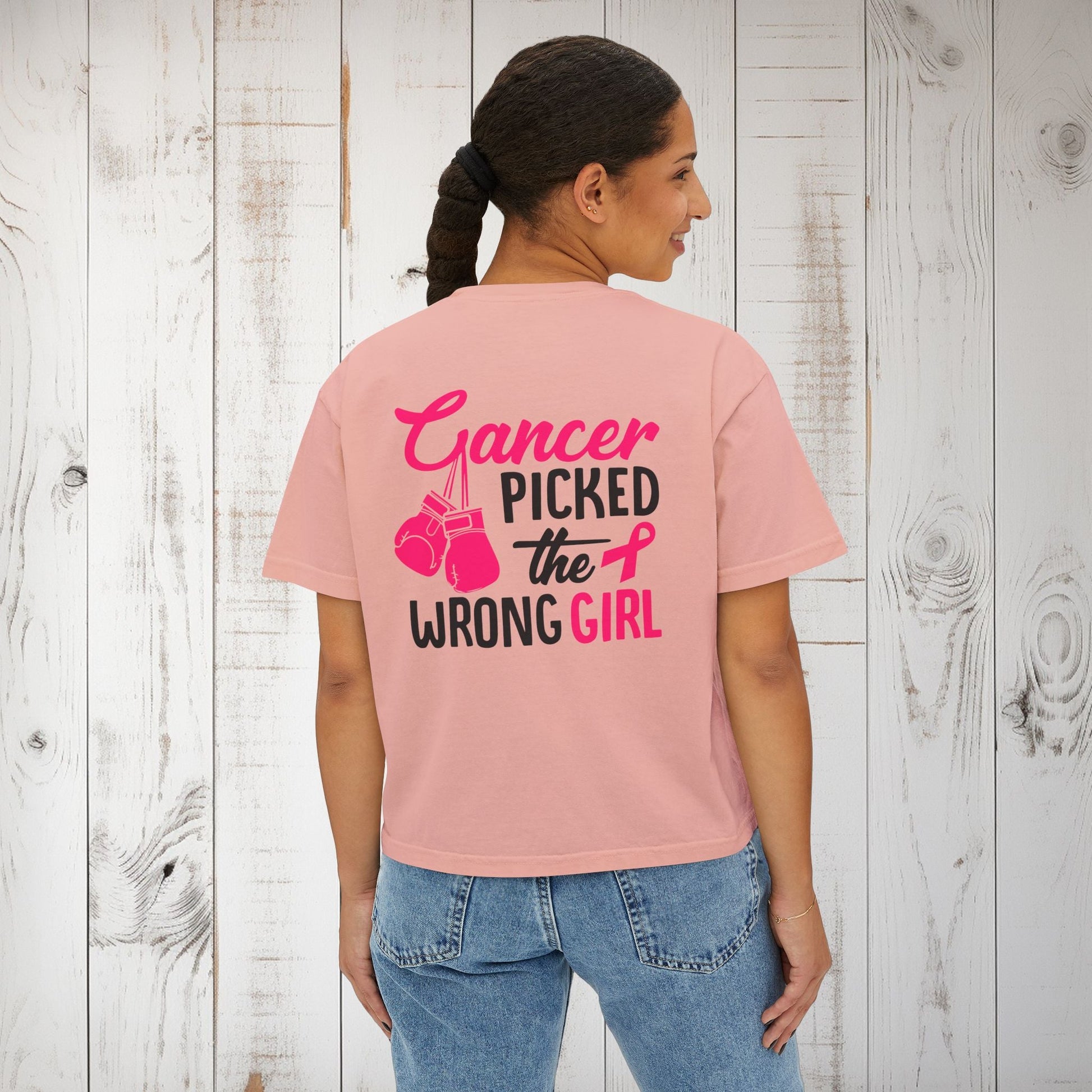 Crush Cancer Women's Boxy Tee - EternalAscension