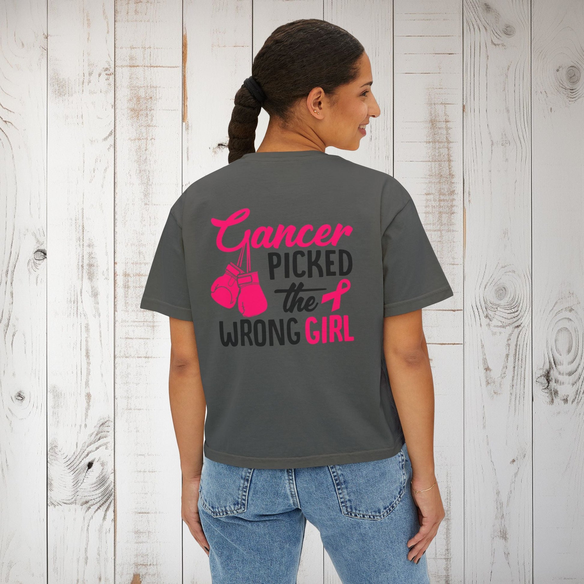 Crush Cancer Women's Boxy Tee - EternalAscension
