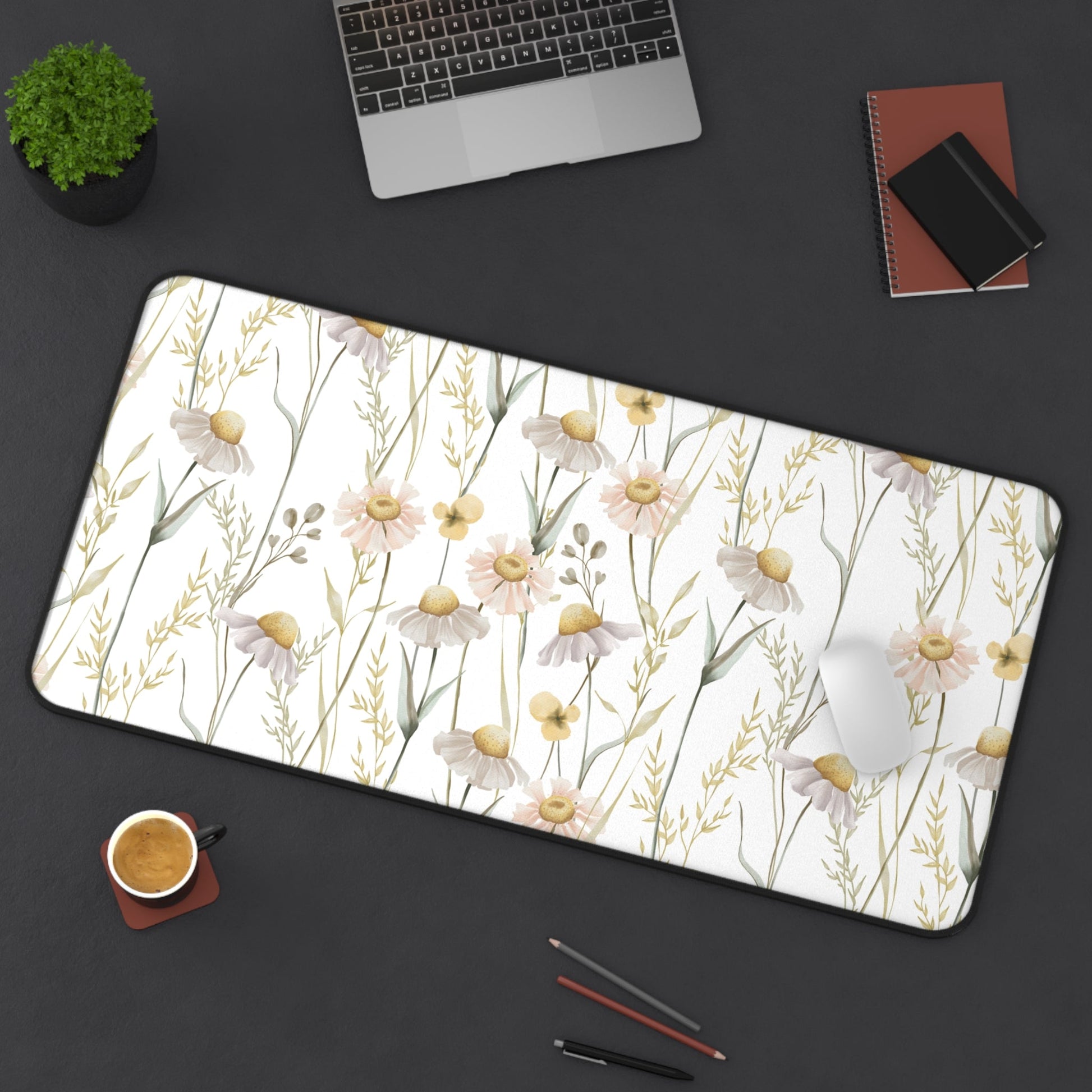 Daisy Floral Desk Mat - EternalAscension