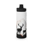 Deer Forest Stainless Steel Water Bottle, Sports Lid - Nature Lover Hiking Hydration, Eco - Friendly Gift, Outdoor Adventure, Gym Companion, - EternalAscension
