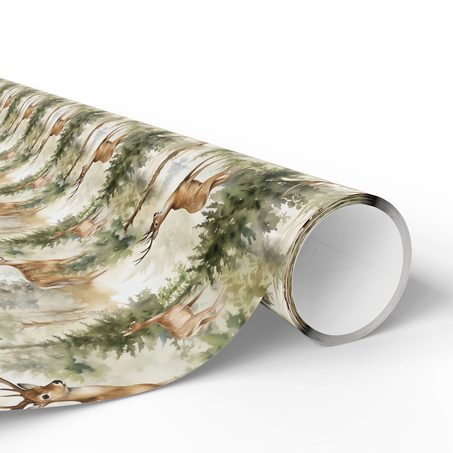 Deer Wrapping Papers, Holiday Gift Wrap, Rustic Christmas Present Packaging, Woodland Theme Wrappers, Festive Party Supplies - EternalAscension