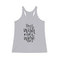 “Don’t Wish for It, Work for It” Women's Tri - Blend Racerback Tank - EternalAscension