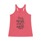 “Don’t Wish for It, Work for It” Women's Tri - Blend Racerback Tank - EternalAscension