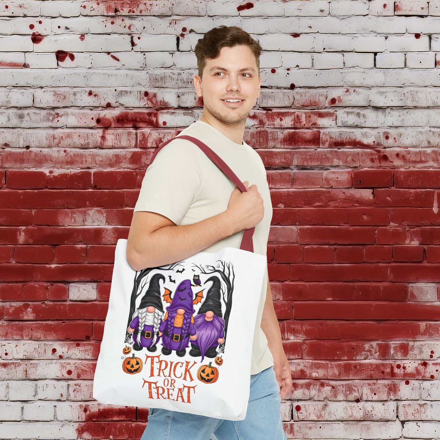 Double - Sided Spooky Tote Bag 🎃🕸️ (AOP) - EternalAscension