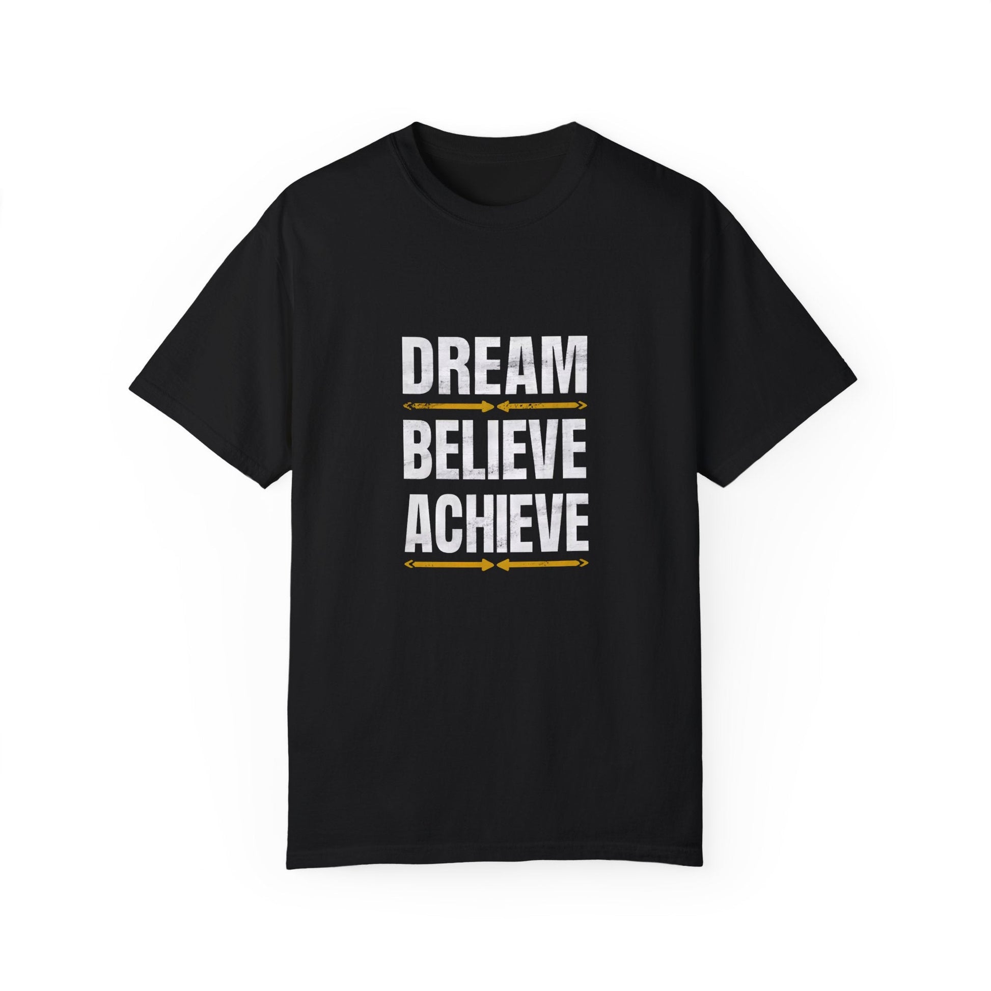 Dream Believe Achieve Unisex Garment - Dyed T - shirt - EternalAscension