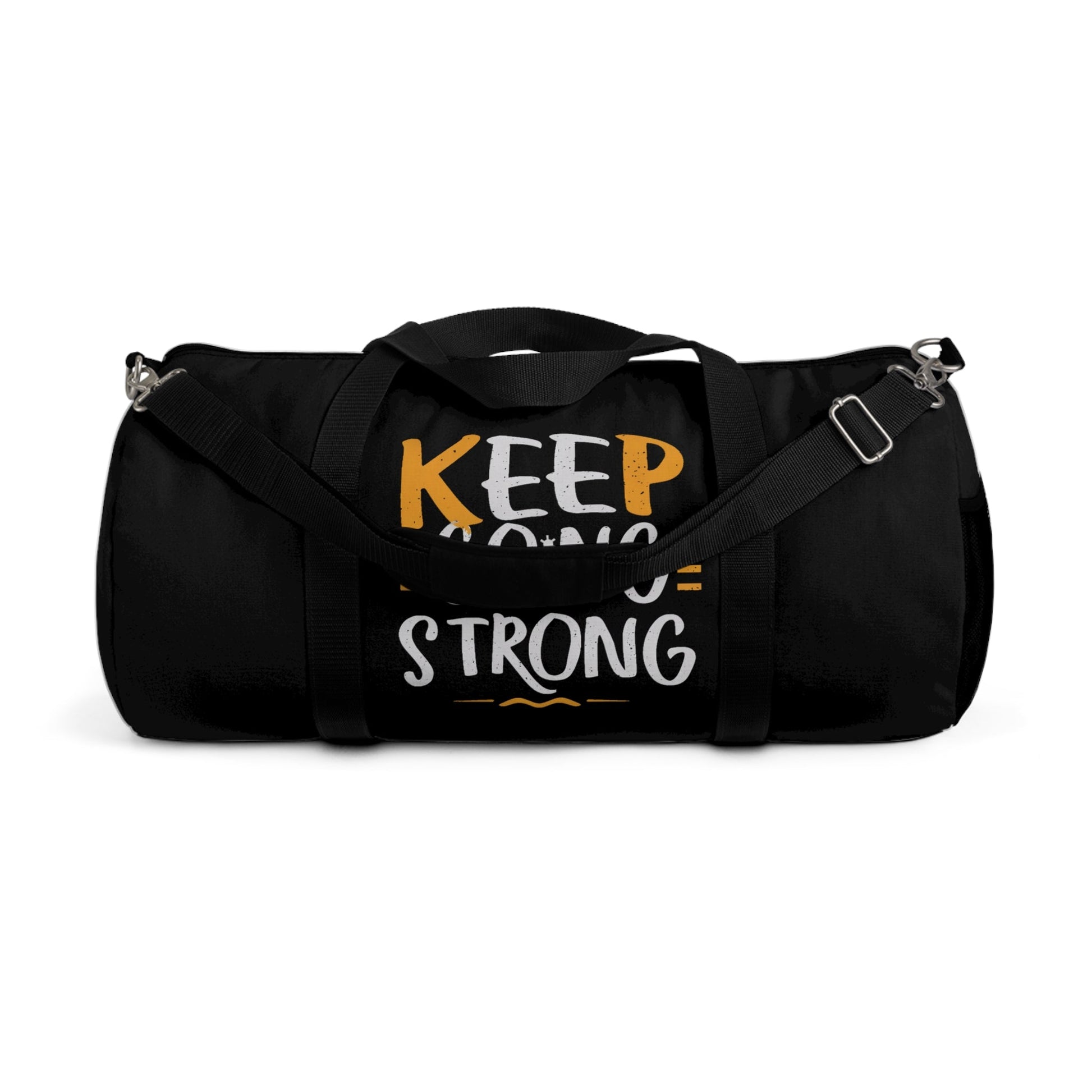 Duffel Bag - 'KEEP GOING STRONG' Motivational Message Gym Travel Bag - EternalAscension
