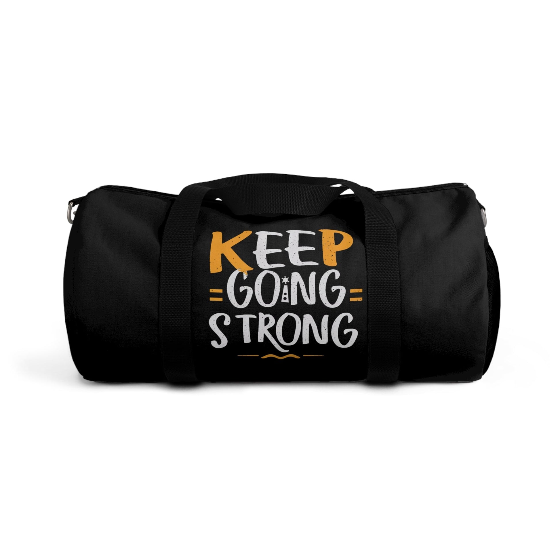 Duffel Bag - 'KEEP GOING STRONG' Motivational Message Gym Travel Bag - EternalAscension