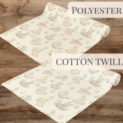 Easter Bunny Pattern Table Runner | Bunny Egg Floral Table Runner - EternalAscension
