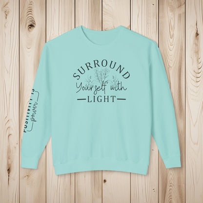 Embrace the Light Unisex Lightweight Crewneck Sweatshirt - EternalAscension