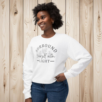 Embrace the Light Unisex Lightweight Crewneck Sweatshirt - EternalAscension