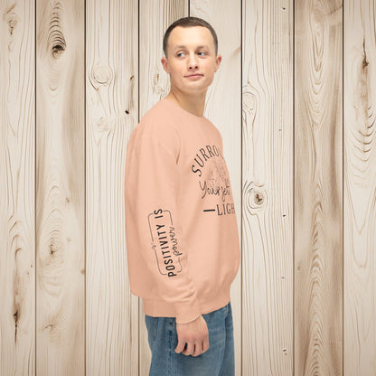 Embrace the Light Unisex Lightweight Crewneck Sweatshirt - EternalAscension