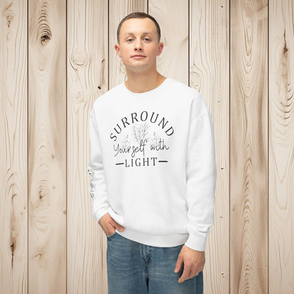 Embrace the Light Unisex Lightweight Crewneck Sweatshirt - EternalAscension