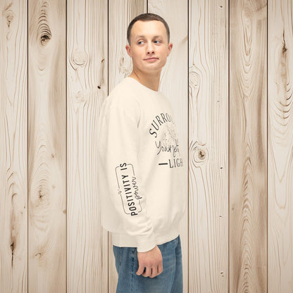 Embrace the Light Unisex Lightweight Crewneck Sweatshirt - EternalAscension