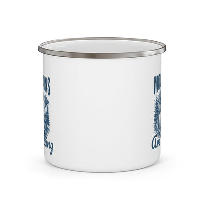 Enamel Camping Mug - The Mountains Are Calling - EternalAscension