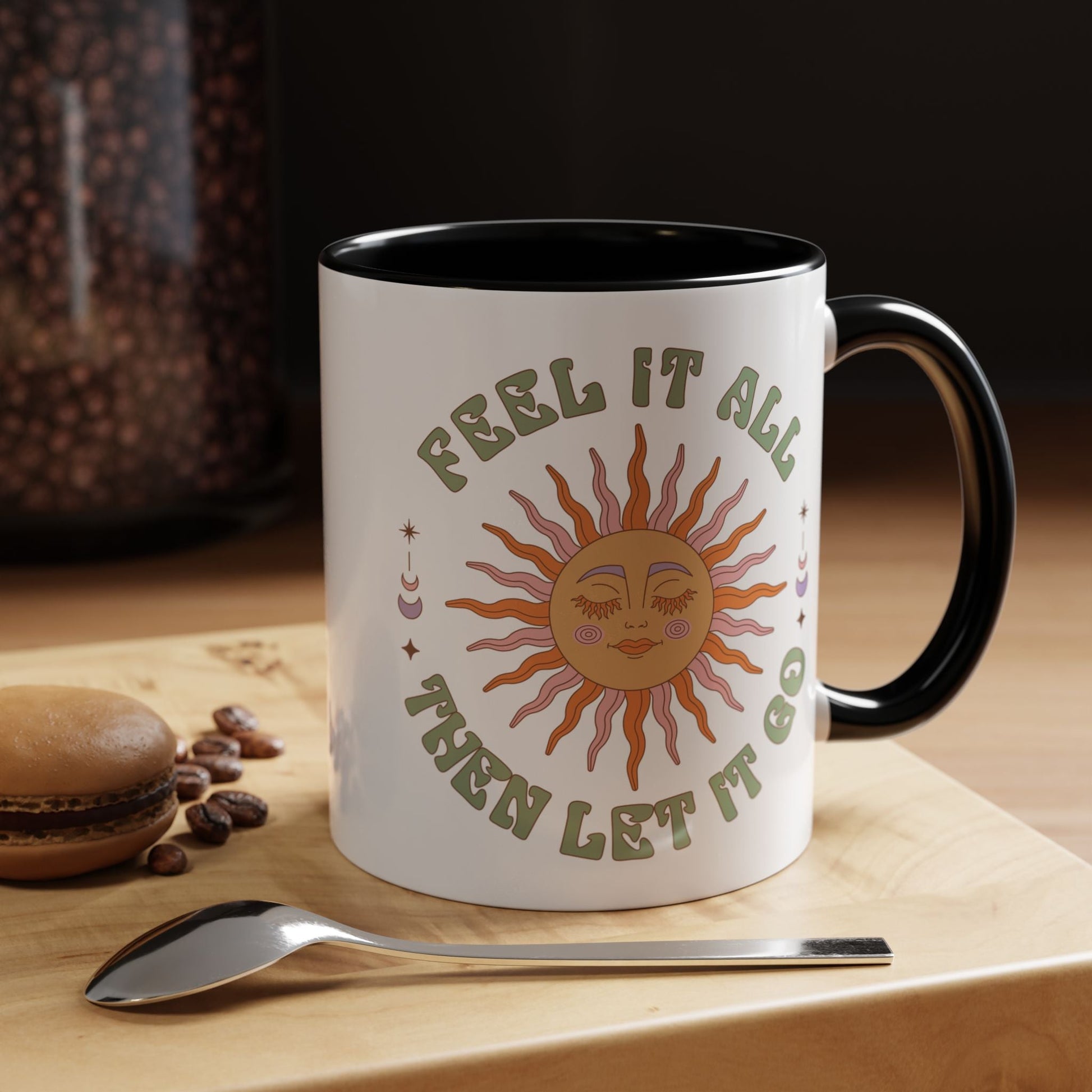 Feel It All Then Let It Go - Accent Coffee Mug (11, 15oz) - EternalAscension