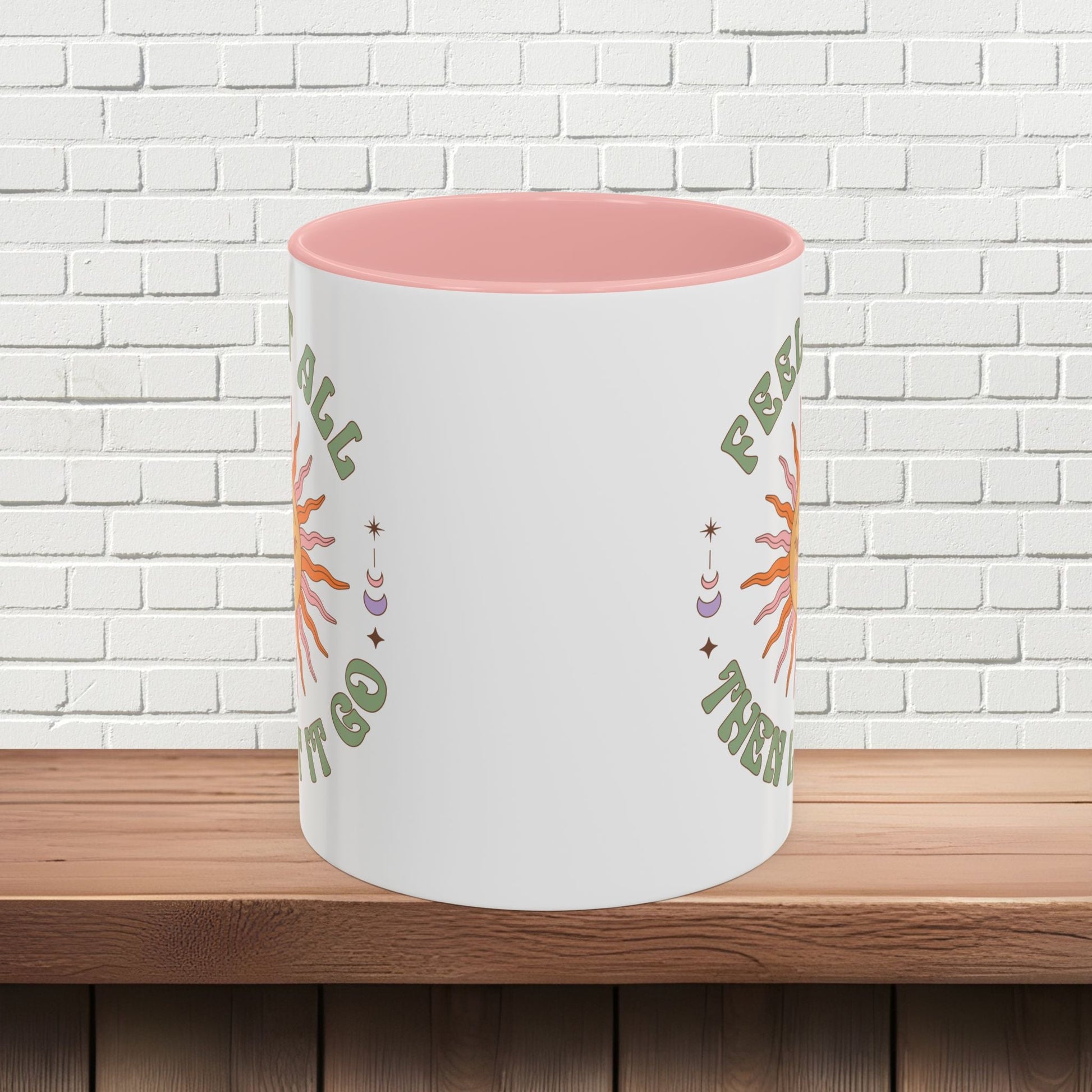 Feel It All Then Let It Go - Accent Coffee Mug (11, 15oz) - EternalAscension