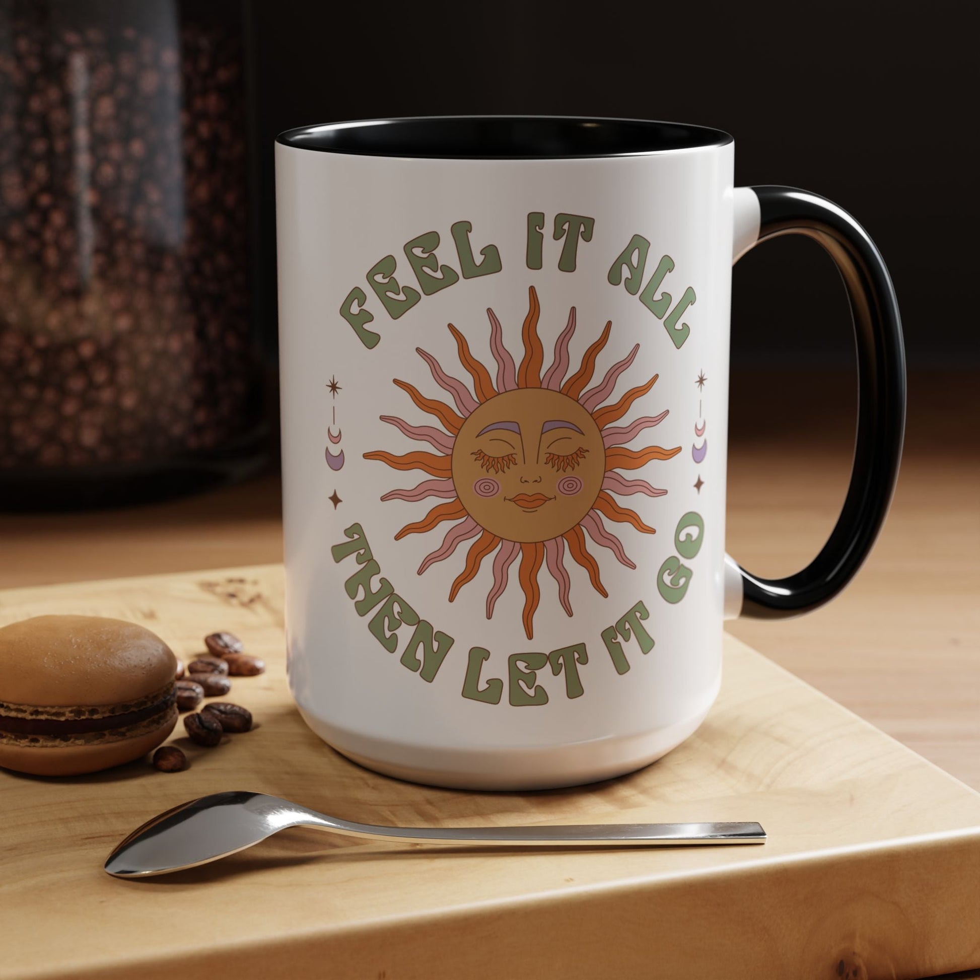 Feel It All Then Let It Go - Accent Coffee Mug (11, 15oz) - EternalAscension