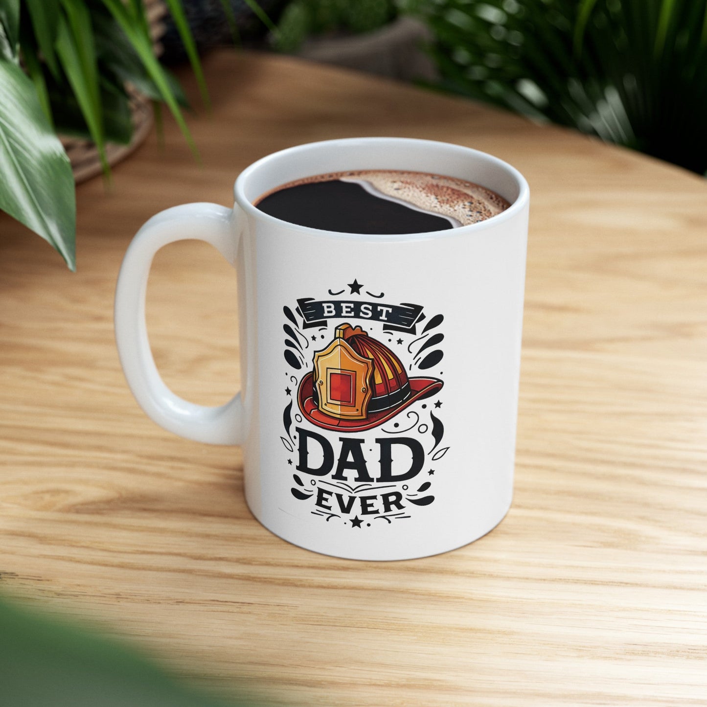 Firemen BEST DAD EVER Ceramic Mug, (11oz, 15oz) - EternalAscension