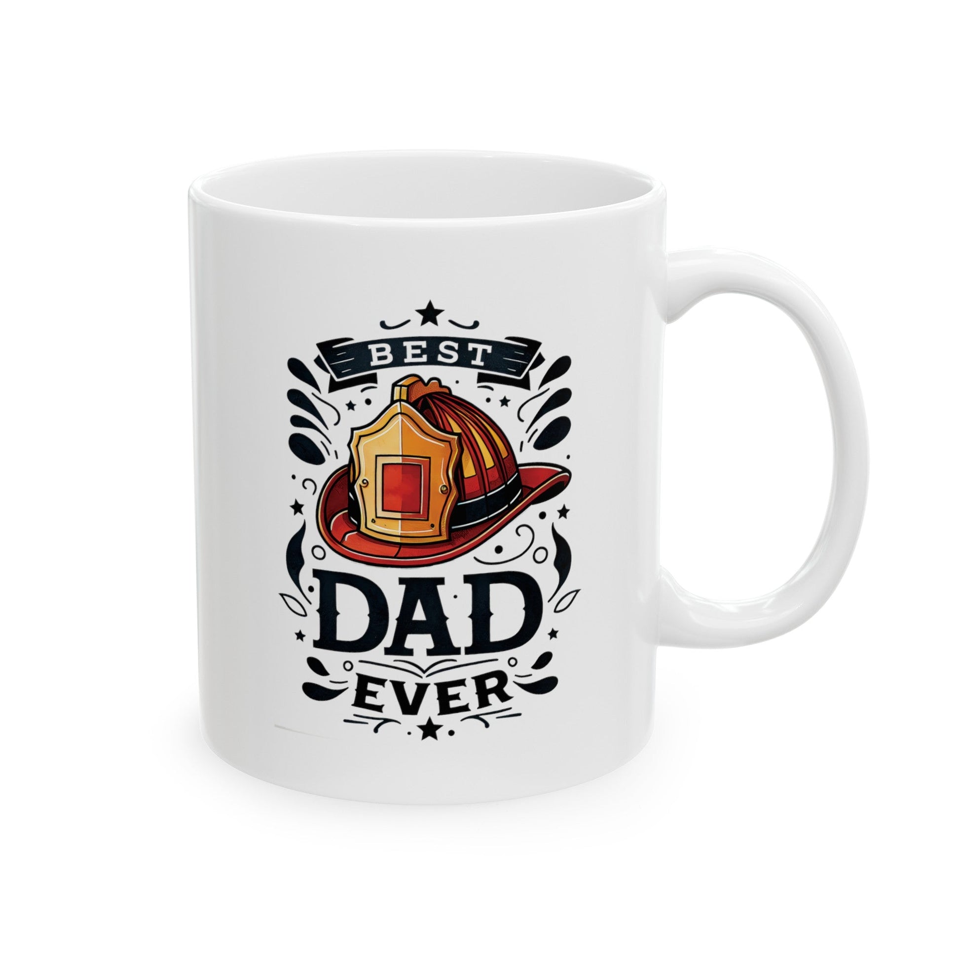 Firemen BEST DAD EVER Ceramic Mug, (11oz, 15oz) - EternalAscension