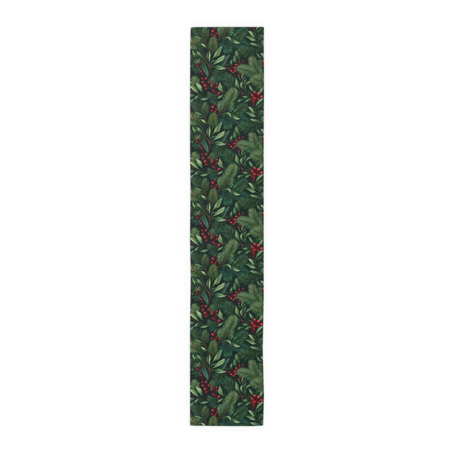 Greenery Table Runner, Festive Dining Decor, Holiday Table Linen, Nature Inspired Centerpiece, Christmas Farmhouse Table Setting, Winter - EternalAscension