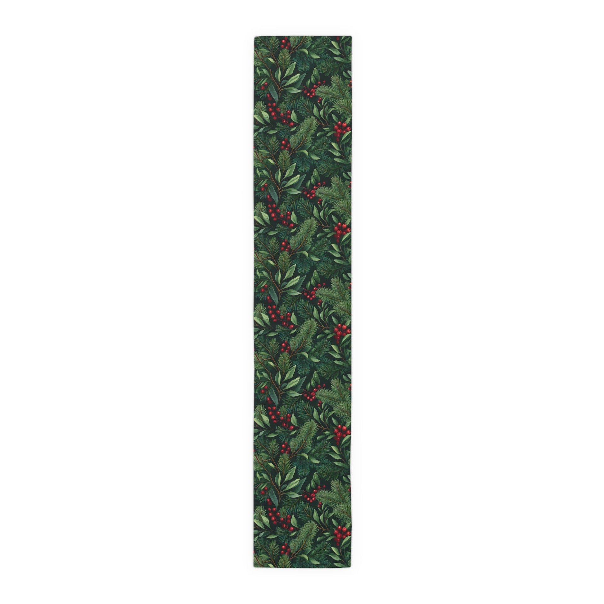 Greenery Table Runner, Festive Dining Decor, Holiday Table Linen, Nature Inspired Centerpiece, Christmas Farmhouse Table Setting, Winter - EternalAscension