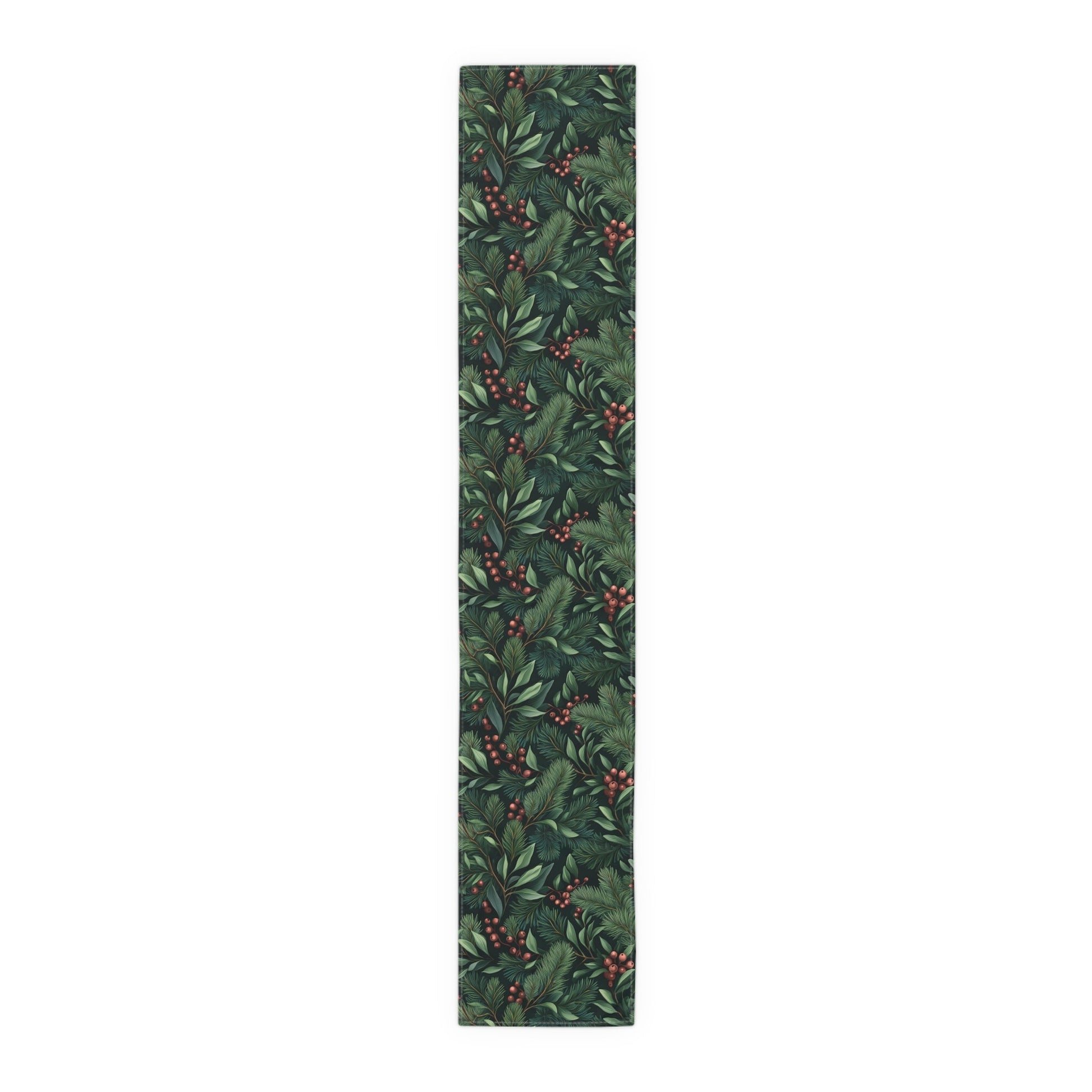 Greenery Table Runner, Festive Dining Decor, Holiday Table Linen, Nature Inspired Centerpiece, Christmas Farmhouse Table Setting, Winter - EternalAscension