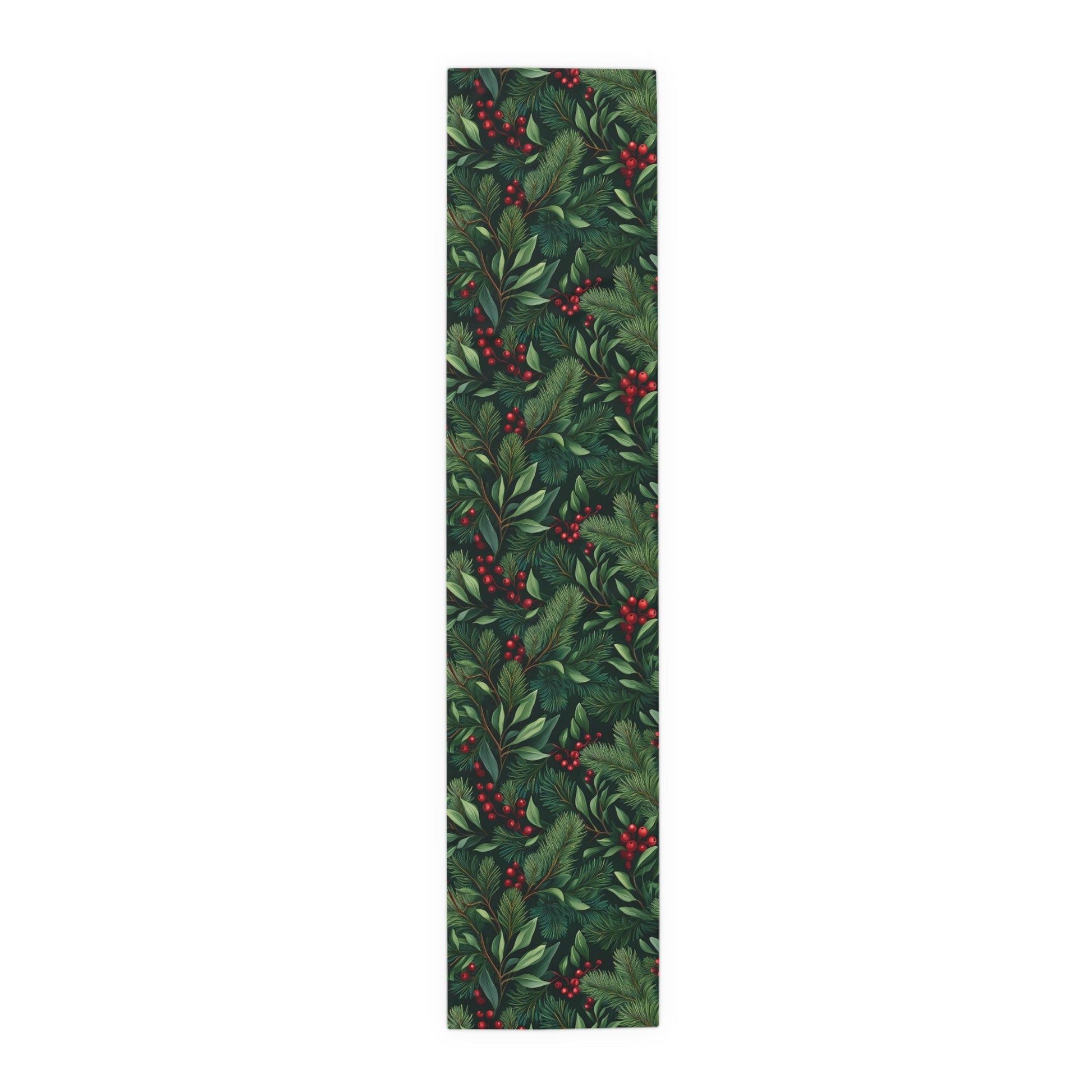 Greenery Table Runner, Festive Dining Decor, Holiday Table Linen, Nature Inspired Centerpiece, Christmas Farmhouse Table Setting, Winter - EternalAscension