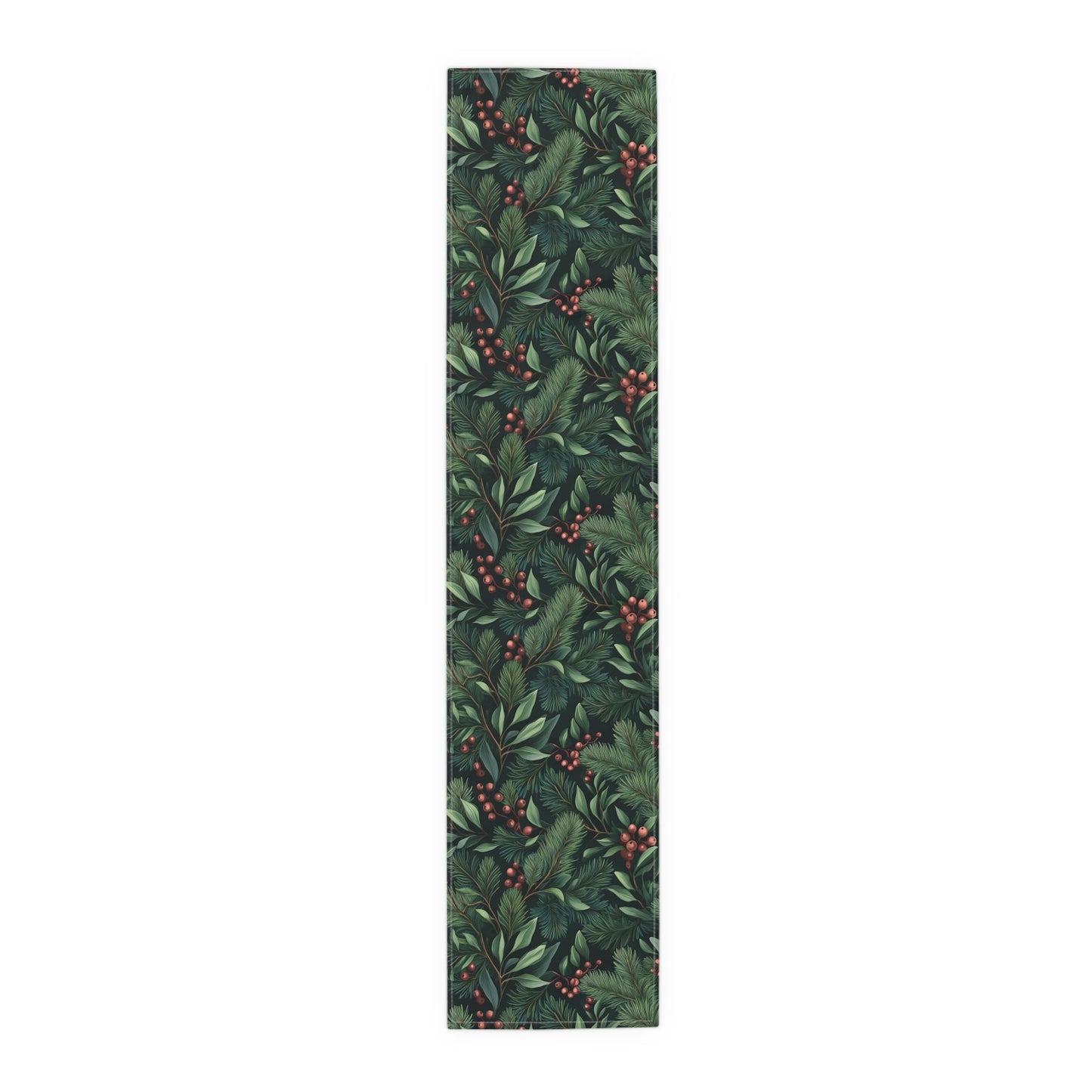 Greenery Table Runner, Festive Dining Decor, Holiday Table Linen, Nature Inspired Centerpiece, Christmas Farmhouse Table Setting, Winter - EternalAscension