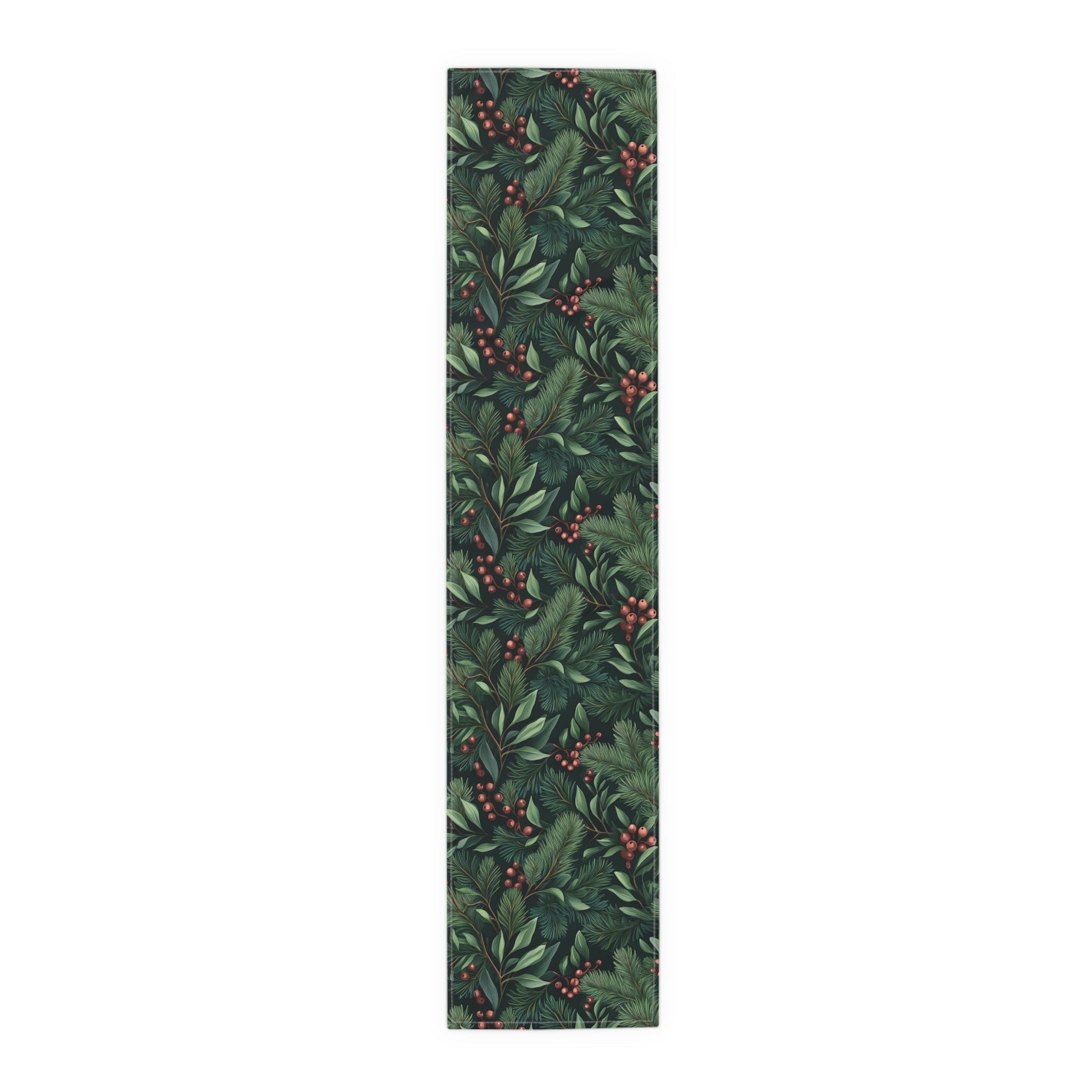 Greenery Table Runner, Festive Dining Decor, Holiday Table Linen, Nature Inspired Centerpiece, Christmas Farmhouse Table Setting, Winter - EternalAscension