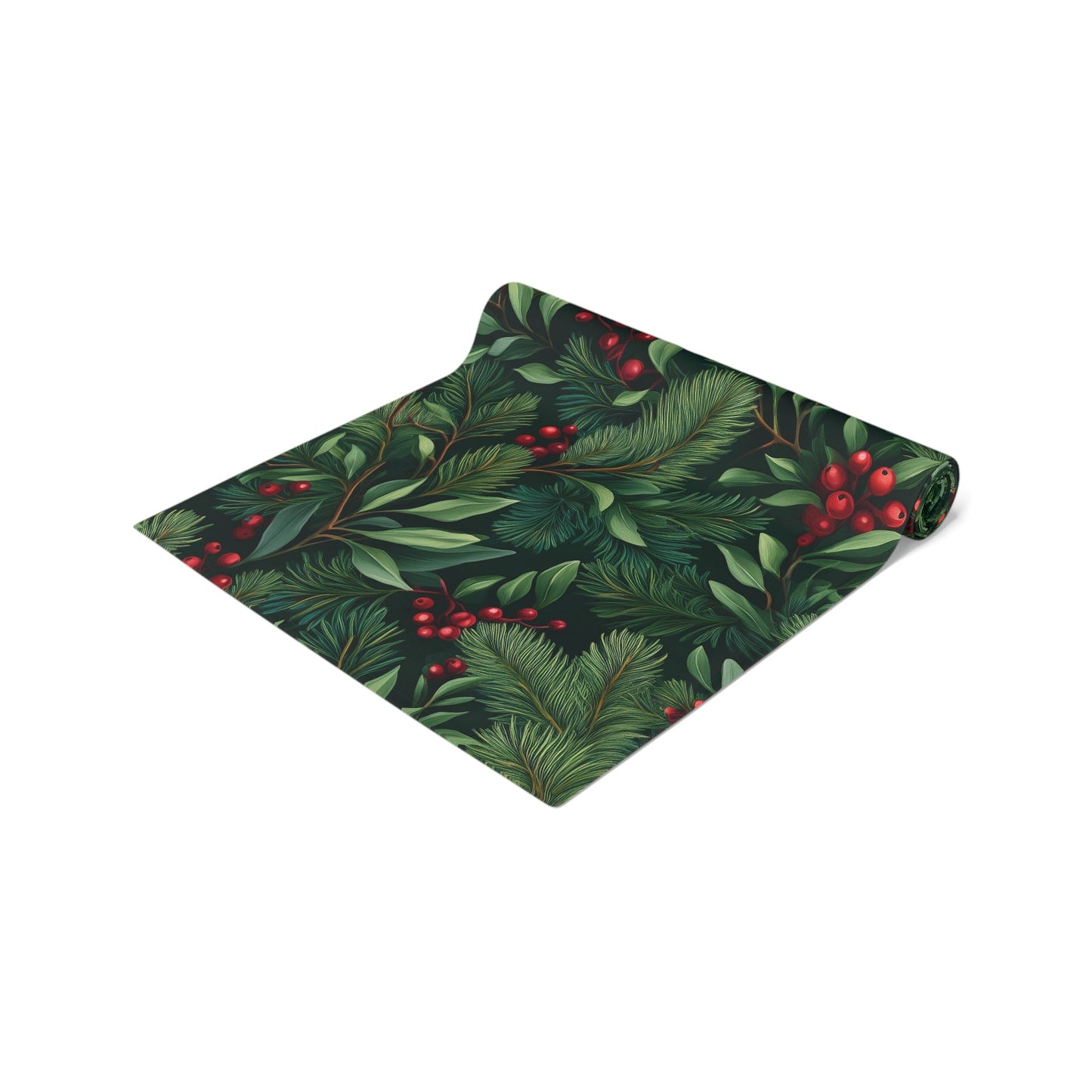 Greenery Table Runner, Festive Dining Decor, Holiday Table Linen, Nature Inspired Centerpiece, Christmas Farmhouse Table Setting, Winter - EternalAscension