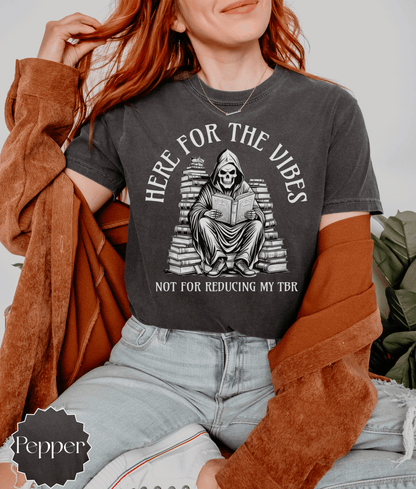 Grim Reaper Book Lover T-Shirt, Funny Reading Tee, Unisex Gift Shirt, Bookworm Tee, Literary Apparel - EternalAscension
