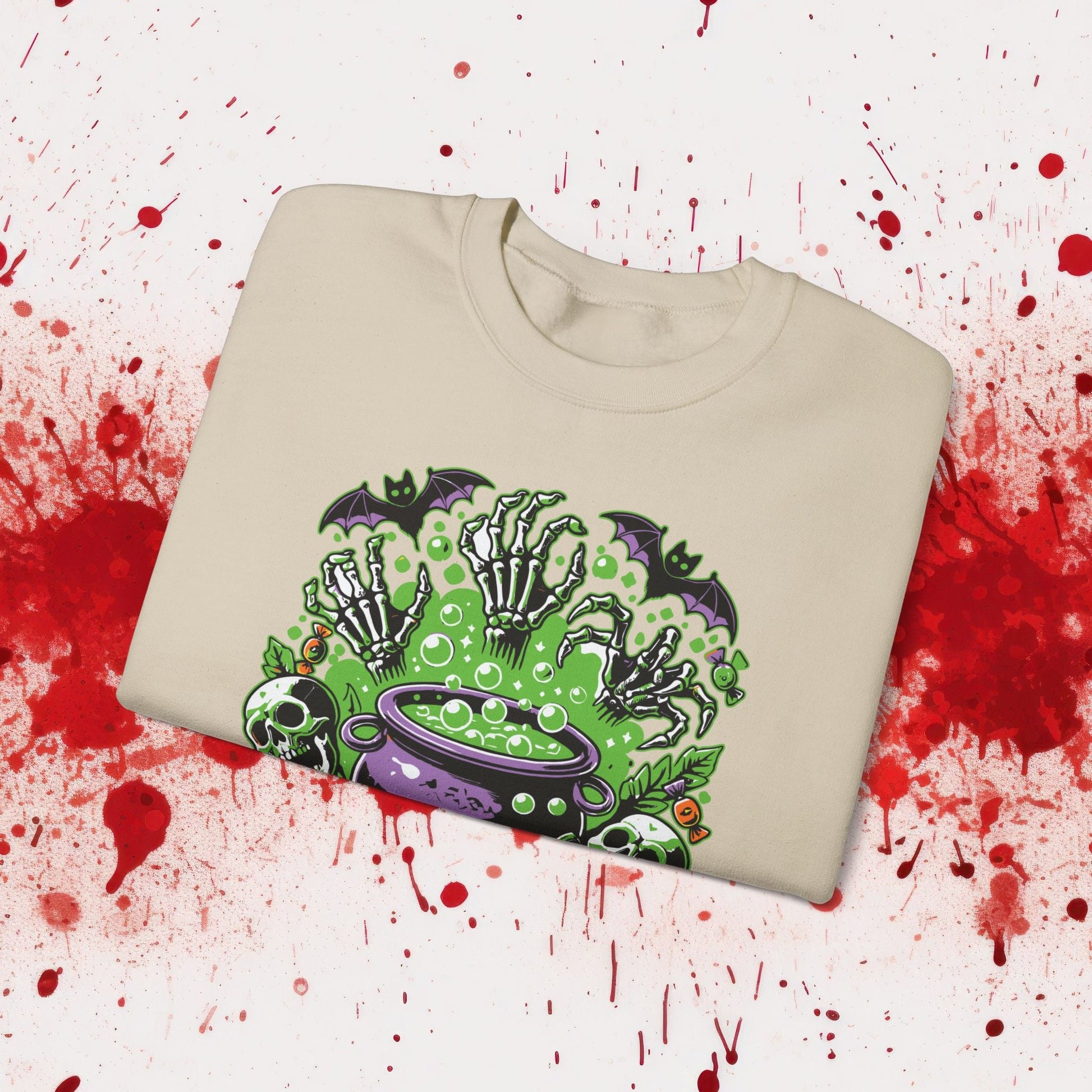 Halloween Cauldron Unisex Heavy Blend™ Crewneck Sweatshirt - EternalAscension